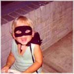 Here's me dressed up for Halloween.  What a good-looking kid!