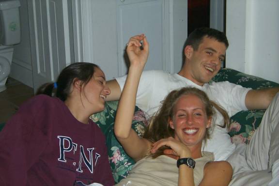 The roommates Christina, Keleigh, and John (from L to R)