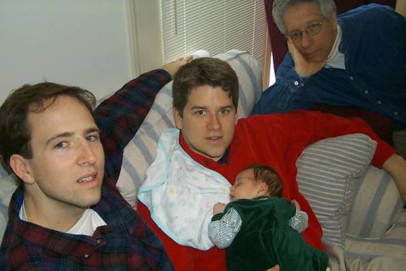 The men - Brett (my brother and Connor's father), Me, Connor, Dad (from L to R)