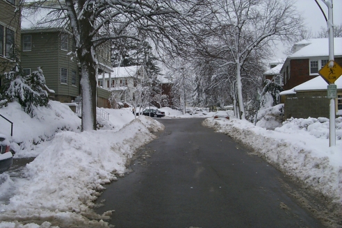 Looking up my street
