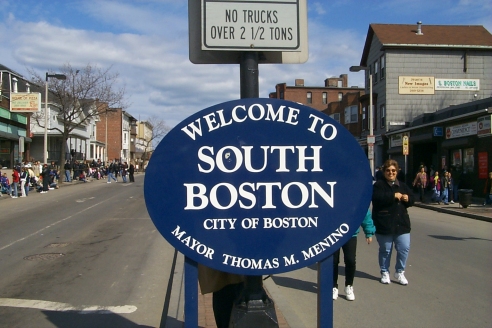 Site of the South Boston Saint Patrick's Day Parade this past March 18th 2001.
