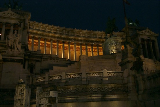 The Monument to Vittorio Emanuele II.  Erected in the 19th century to honor Italy's first king, Vittorio Emanuele II (1820-78).
