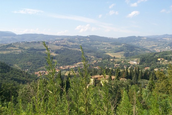 It looked like there were a bunch of farms in these hills.