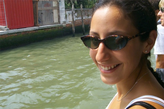 Rachel on our last full day in Venice.  We took one of the water buses down the Grand Canal to take in the sights.