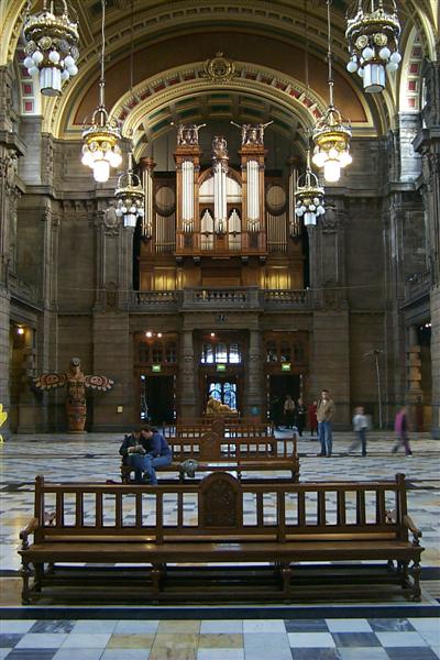 In November I went to Glasgow, Scotland for the IEEE Laser and Electro-Optics Society Conference.  This shot is from the inside of the Kelvingrove Art Gallery and Museum.