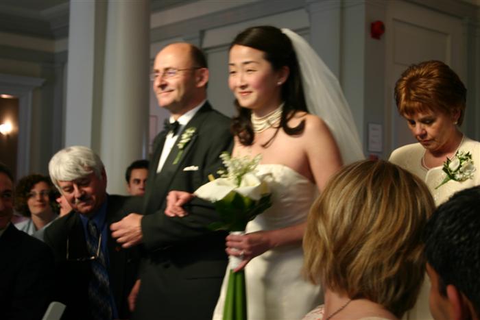 Here is Belinda with her father and mother
