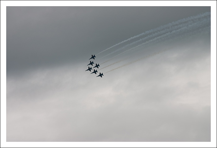 The Blue Angels... Turns out that there was an airshow the weekend of the wedding and you could see the show from pretty much anywhere in the city