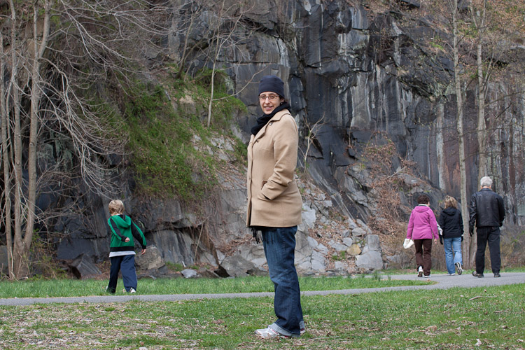 Rachel with family ahead