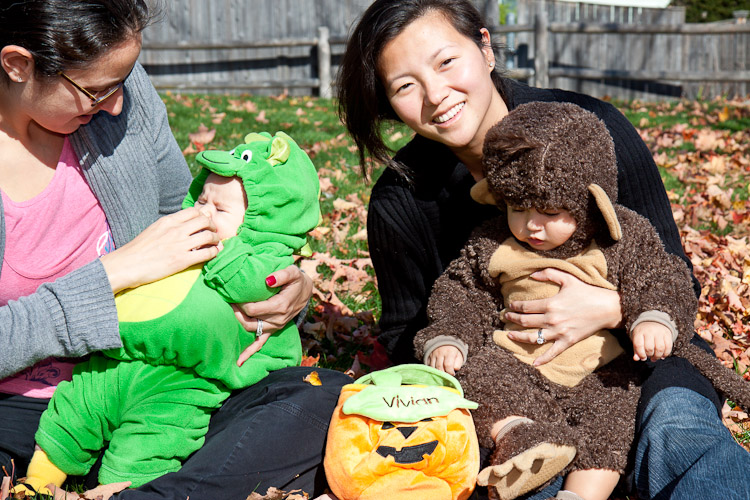 Tori and Vivian on Halloween